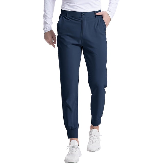 Joggeurs de Golf Extensibles 4 Directions pour Hommes avec Poches