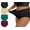 Color B, variant on Plus Size L-4XL High Waisted Briefs for Women Plus Size Ladies Underwear Stretch Full Coverage Panties 4 Pack