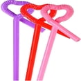thumbnail image 2 of quanjun 100pcs 10" Flexible Bendy Colorful Drinking Straws,Disposable Drinking Straws,Plastic Drinking Extra Long Neon Coffee Straws for Cocktails and Smoothie Drinking Straws, 2 of 6
