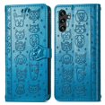 thumbnail image 1 of Funda Cartera FOXDOCK para Samsung Galaxy A24 4G , Flip PU con Relieve de Gatos y Perros, Tarjetero y Soporte, 1 of 6