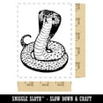 thumbnail image 2 of King Cobra Hooded Snake Rectangle Rubber Stamp Stamping Scrapbooking Crafting - Large 2.5in, 2 of 7