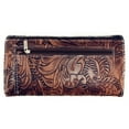 thumbnail image 5 of Texas West Women's Vegan Leather Feather Handbag Set, Black, 2-Piece, 5 of 5