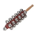 thumbnail image 2 of Jingle Bell Stick, Ergonomic Wooden Handle Bell Toy Musical Instrument  for Kindergarten, 2 of 8