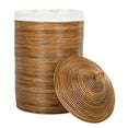 thumbnail image 3 of Safavieh WELLINGTON RATTAN STORAGE HAMPER WITH LINER, HAC6501C, 3 of 8
