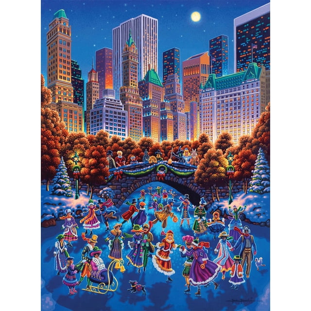 Puzle de 1000 piezas sobre patinaje sobre Central Park con Eric Dowdle de Buffalo Games