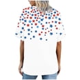 thumbnail image 5 of NSLGXD Plus Size 250th Anniversary Usa Shirt Women Round Neck Short Sleeve Oversized Tshirts Loose Fit Patriotic Tunic Tops S-5XL, 5 of 7