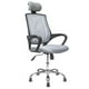 thumbnail image 1 of Silla de Oficina GERENCIAL TOPLIVING COLOR GRIS CON CABECERA AJUSTABLE Y BASE METALICA GIRATORIA, 1 of 8