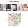thumbnail image 5 of Happy Easter Cloth Napkins, Spring Colorful Eggs Butterfly Plaid Checkered Washable and Reusable Dinner Napkins Set of 2, Table Napkin for Kitchen Party Birthday Wedding Hotel Housewarming 20"x20", 5 of 9