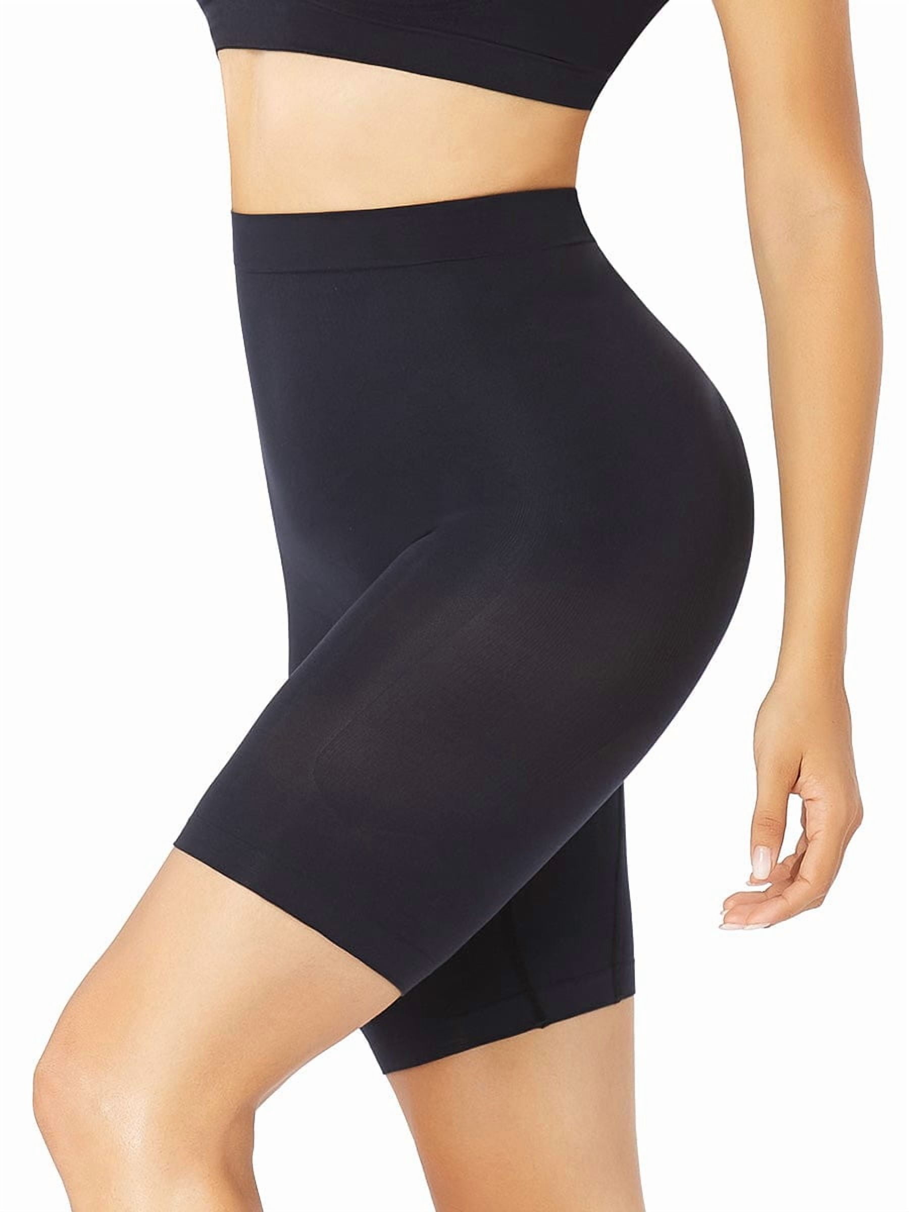 FeelinGirl Mid-Waist Seamless Butt Lifter Shapewear Shorts Slimmer