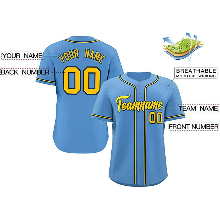 Custom Baseball Jersey Personalized Baseball Shirts Customized Team Name &  Number for Men Women