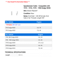 thumbnail image 2 of Speedometer Cable - Compatible with 1975 - 1976, 1978 - 1980 Dodge W300 1979, 2 of 2