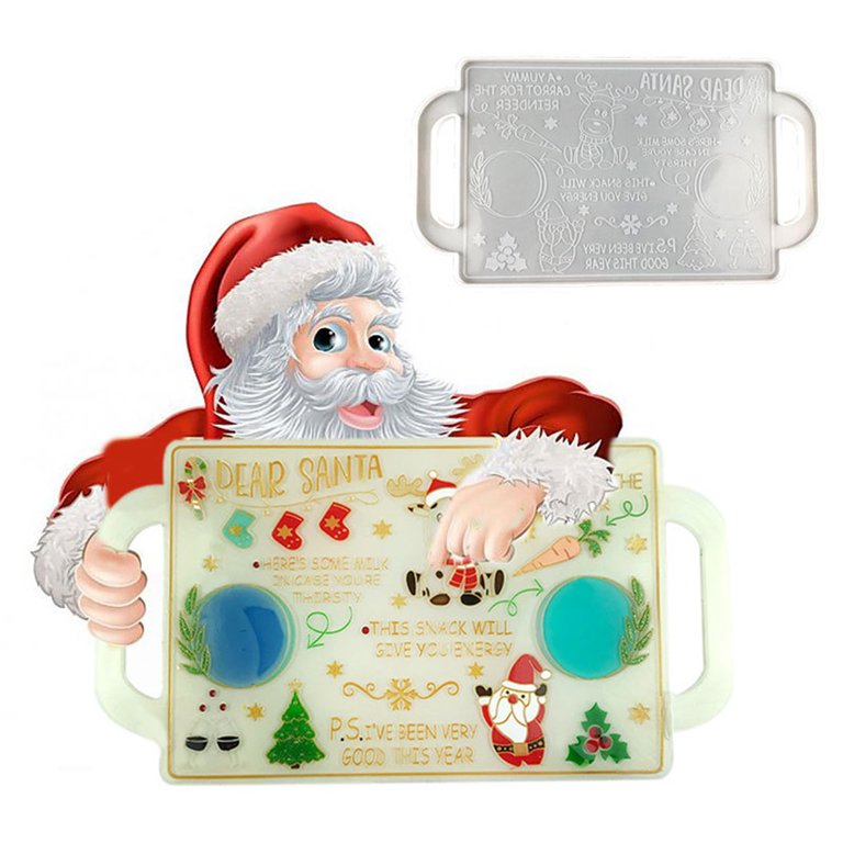 Vintage Christmas Cast Iron Santa Claus Mold Baking Pan