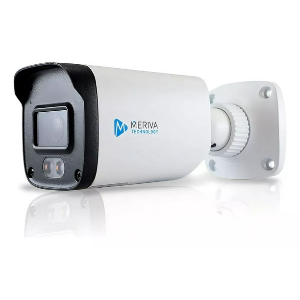 Cámara Hd 2mp Metálica Ip67 Full Color 24/7 Mfc-2202a Meriva Color Blanco