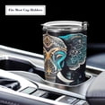 thumbnail image 5 of SKYSONIC Tribal Style Elephant 12 oz Stainless Steel Insulated Mug, Double Vacuum Insulated Travel Mug with Lid and Straw, 5 of 7
