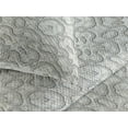 thumbnail image 3 of Ambesonne Geometric Quilted Bedspread Set 3 Pcs, Abstract Stone Print Art, Queen, Coconut Pale Grey and Ivory, 3 of 4