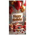 thumbnail image 3 of Dark Blue Background with Happy Birthday in Gold Lettering Balloons Stars Party Backdrop Banner Birthday Party Decorations Photography Props Birthday Decoration, 3 of 4