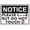 Warning Sign 2, variant on Right to Pass by Permission Subject Control Sign - 8"x12" Metal Sign, Indoor & Outdoor Use