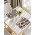 thumbnail image 5 of Western Texas Star Retro Placemats Set of 4, Country Vintage Black Beige Plaid Placemats for Dining Table, Place Mats for Kitchen Tabletop, Waterproof Wipeable Dining Table Mats Set, 5 of 9