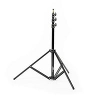CheetahStand C8 - 3 Section Aluminum Light Stand, 29" to 96" Height - Supports up to 6 lbs., Black