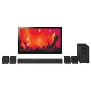 iLive IHTB142B Wireless 5.1 Channel Surround Sound 80 Watt Continuous Power Subwoofer, Black