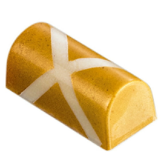 Martellato Polycarbonate Chocolate Mold, Half-Round Bar Log 39mm