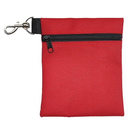 YIFAEUX Golf Ball Carrier Bag with Lobster Buckle Portable Golf Tee Holder Zipper Golf Ball Waist Pouch for Holding 7 Standard Golf Balls Professional Golf Cart Accessories for Men Women