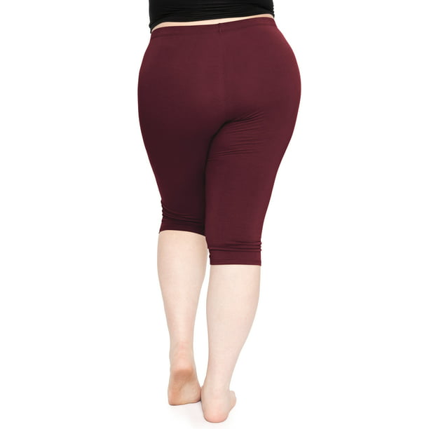 Stretch Is Comfort Women's Plus Size Knee Length Leggings| Adult X-Large -  7x