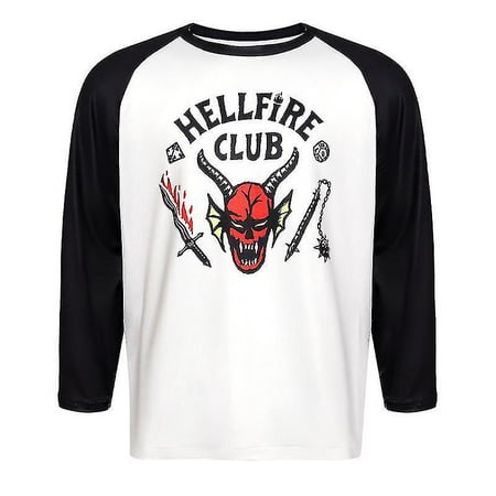 Hellfire Club T-shirt Long Sleeve Hell Fire Mens Tshirt Adults Unisex ...