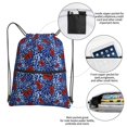 thumbnail image 2 of Sigee Abstract Colorful Butterflies for Drawstring Zipper Backpack ,Waterproof, Durable, Lightweight Gym Bag for Sports, 2 of 5