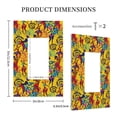 thumbnail image 5 of Zufioo Dancing African Women Print Switch Wall Plate, Dustproof and Heat-resistant Decorative Wall Switch Cover, Suitable for Residential and Commercial Areas-Mid-size, 5 of 8