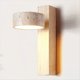 thumbnail image 2 of Lámpara de Pared LED Giratoria de Madera y Piedra para Mesita de Noche, Apartamento, Pasillo, Etc., 2 of 5