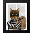 thumbnail image 2 of Fab Funky 15x18 Black Modern Framed Museum Art Print Titled - Cat Burglar, 2 of 5