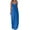Blue, variant on Lovskoo 2024 Women Summer Dresses V Neck Dresses Casual Boho Solid Color Hoop Sling Beach Long Maxi Dress With Pockets Black