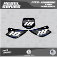thumbnail image 2 of Kalair GFX Graphics Kit for Kawasaki KX80 (1998-2004) Rebel Series, 2 of 5
