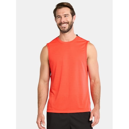 Athletic Works Men's and Big Men's Mixed Media Tank Top, Sizes XS-5XL