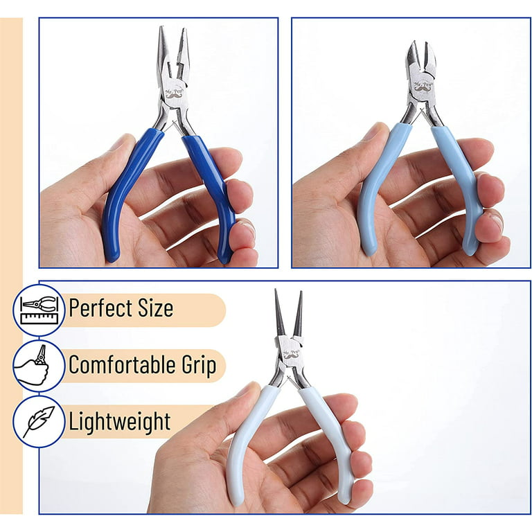 4 Pack Jewelry Pliers Jewelry Making Pliers Tools Kit for Wire