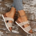 thumbnail image 6 of Wovix Slippers For Women Double Band Open Toe Sandals Dressy Casual Shoes -On Footwear Daily Wear, 6 of 9