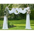 thumbnail image 3 of Warm Home Designs 55 Inches Wide x 10 Yard Long White Sheer Bulk Fabric for Wedding Arch Decorations or Crafts. AF WHITE 360, 3 of 5