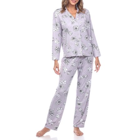 

White Mark Women s Long Sleeve & Pants Floral Pajama Set