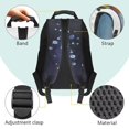 thumbnail image 6 of KUIFORTI Blue Reading Axolotl Children's Backpack 17 Inch Fashion Kids Bookbag with Adjustable Straps for Elementary Primary Middle Back to School Supplies for Teens, 6 of 7