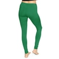thumbnail image 3 of Stretch Is Comfort Women's Oh so Soft PS Leggings Kelly Green 3X, 3 of 6