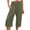 Army Green, variant on Staron Women's Wide Leg Pants High Waist Straight Leg Casual Loose Elastic Waist Capri Pants with Sashes Beach Vacation Comfy Relaxed Fashion, Pink 3XL