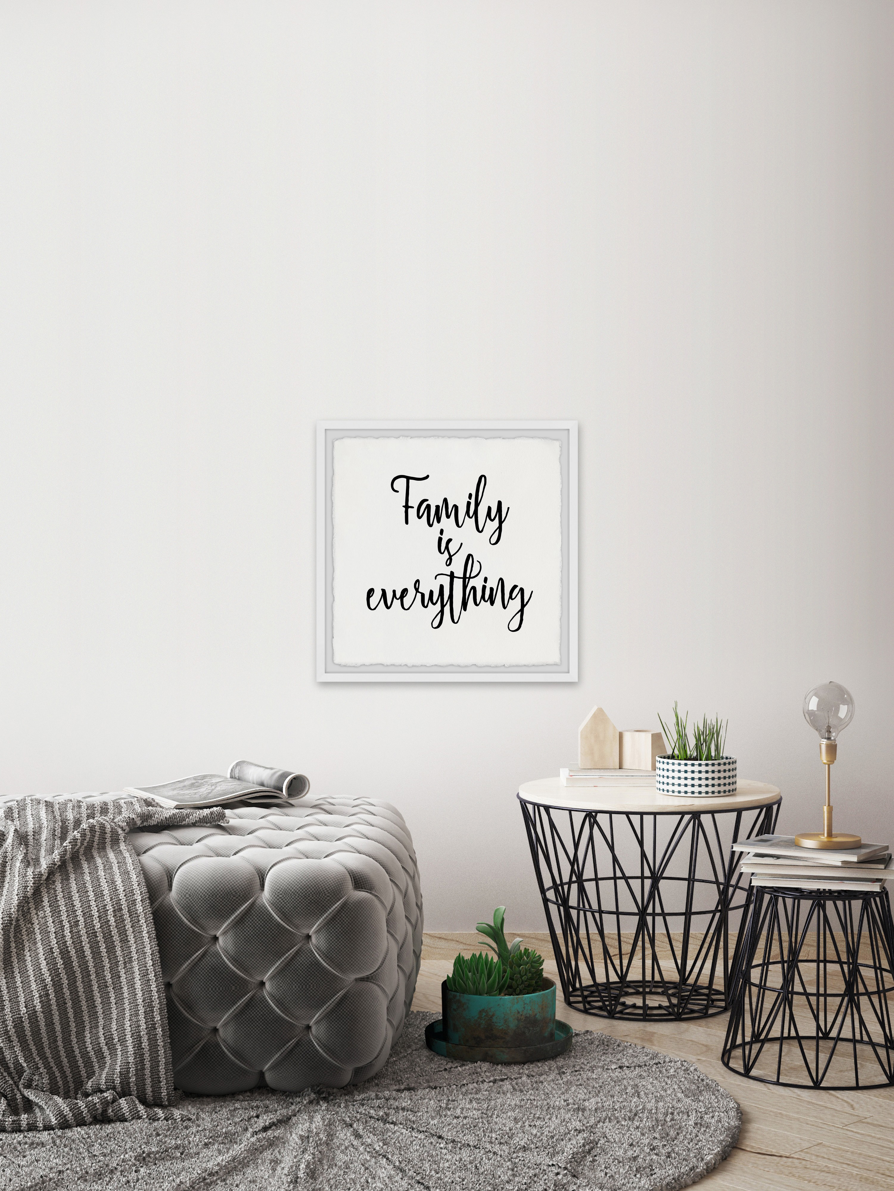 Marmont Hill Family Is All Framed Wall Art, 32.00" x 1.50"
