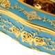 thumbnail image 3 of Caja de pañuelos de estilo europeo para sala de estar, con funda de lujo para servilletas Azul dorado, 3 of 9