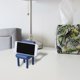 thumbnail image 3 of Soporte para teléfono con forma de silla, adorno para smartphone, escritorio universal multiángulo Azul, 3 of 9