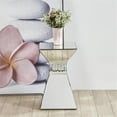 thumbnail image 2 of Pemberley Row MDF Clear Accent Pedestal End Table Square Contemporary, 2 of 6