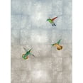 thumbnail image 2 of Blake, Madeline 12x14 Black Ornate Wood Framed with Double Matting Museum Art Print Titled - Hummingbirds II, 2 of 4