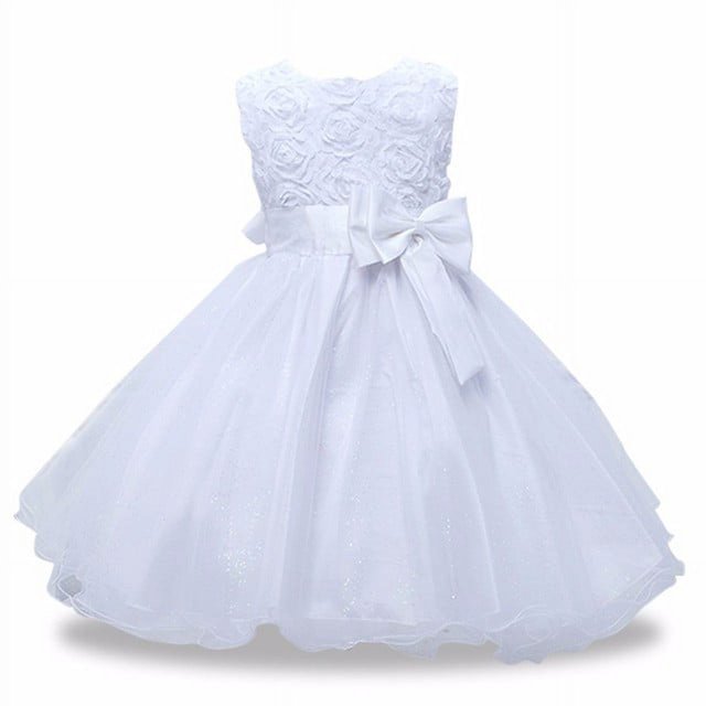 Nouvelles Robes pour Filles Tutu Princesse Robe de Soirée pour Enfants Robe de Demoiselle d'Honneur pour Enfants Robe de Mariage vestido 5 6 7 8 Ans
