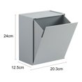thumbnail image 2 of Large Magical Hanging Storage Box Heavy Duty Makeup Organizer For Trash Bags Face Masks TamponGray, 2 of 2