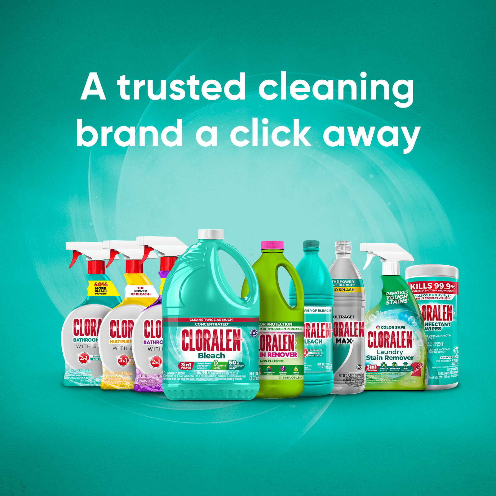 (8 pack) Cloralen Laundry Stain Remover Trigger 22 Oz